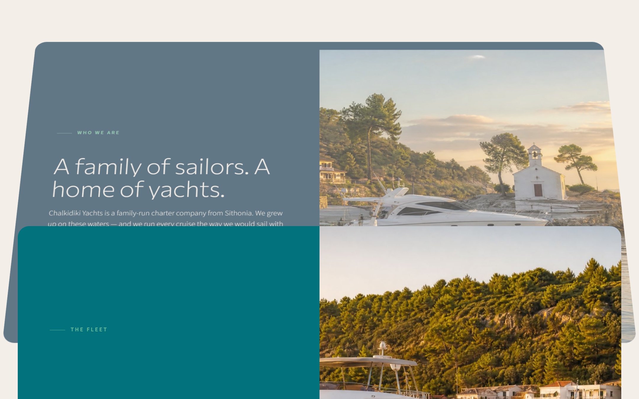 Chalkidiki Yachts — captured section 1